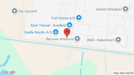 Kontorlokaler til leje i Hvidovre - kort over placeringen