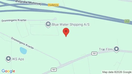 Værkstedslokaler til leje i Fredericia - kort over placeringen
