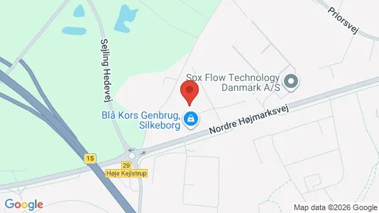 Kontorlokaler til leje i Silkeborg - kort over placeringen