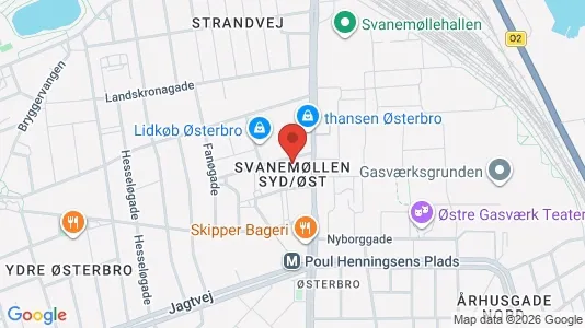 Kontorlokaler til leje i Østerbro - Foto fra Google Street View