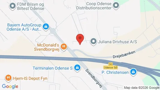 Kontorlokaler til leje i Odense S - Foto fra Google Street View