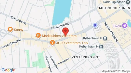 Kontorlokaler til leje i Vesterbro - Foto fra Google Street View