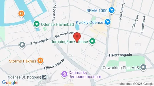 Kontorlokaler til leje i Odense C - Foto fra Google Street View