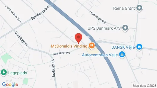 Kontorlokaler til leje i Vejle Centrum - Foto fra Google Street View