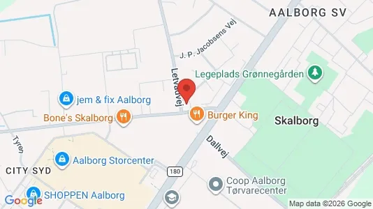 Kontorlokaler til leje i Aalborg SV - Foto fra Google Street View