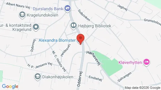 Kontorlokaler til leje i Højbjerg - Foto fra Google Street View