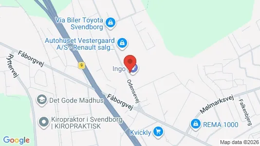 Kontorlokaler til leje i Svendborg - Foto fra Google Street View