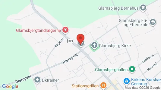 Kontorlokaler til leje i Glamsbjerg - Foto fra Google Street View