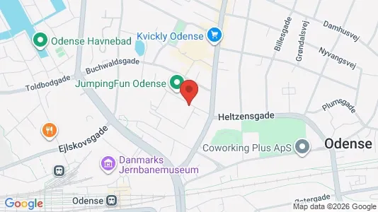 Kontorlokaler til leje i Odense C - Foto fra Google Street View