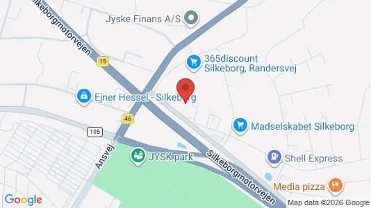 Kontorlokaler til leje i Silkeborg - Foto fra Google Street View
