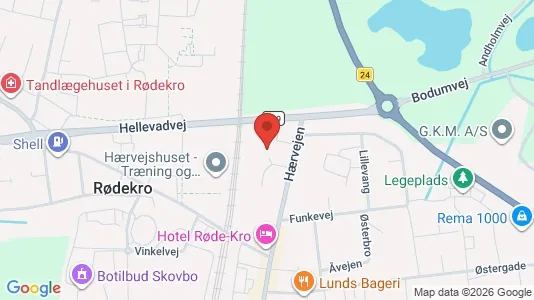 Kontorlokaler til leje i Rødekro - Foto fra Google Street View