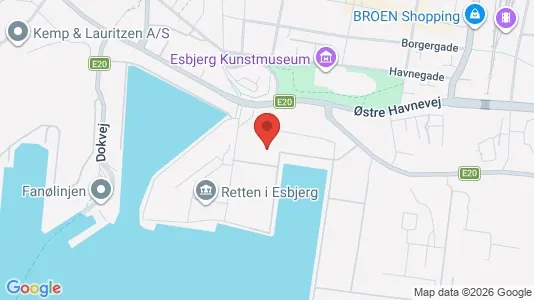 Kontorlokaler til leje i Esbjerg Centrum - Foto fra Google Street View