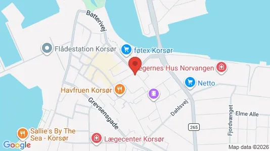Kontorlokaler til leje i Korsør - Foto fra Google Street View