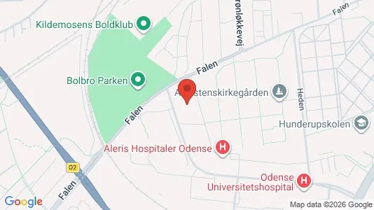 Kontorlokaler til leje i Odense C - kort over placeringen