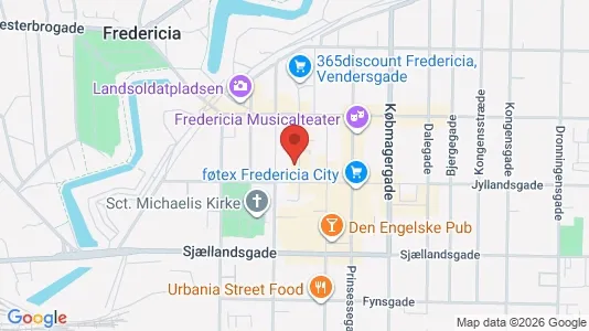Kontorlokaler til leje i Fredericia - Foto fra Google Street View