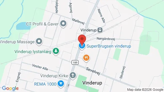 Kontorlokaler til leje i Vinderup - Foto fra Google Street View