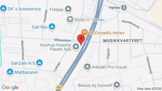 Kontorlokaler til leje i Herlev - Foto fra Google Street View