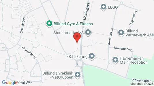 Kontorlokaler til leje i Billund - Foto fra Google Street View