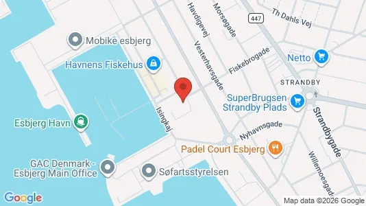 Kontorlokaler til leje i Esbjerg Centrum - Foto fra Google Street View
