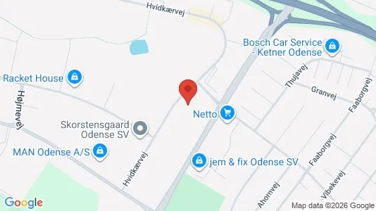 Kontorlokaler til leje i Odense SV - Foto fra Google Street View