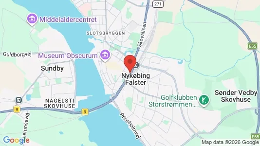 Kontorlokaler til leje i Nykøbing Falster - Foto fra Google Street View