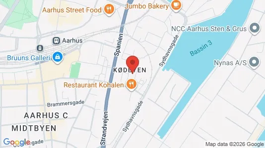 Kontorlokaler til leje i Århus C - Foto fra Google Street View