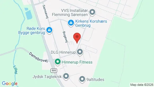 Kontorlokaler til leje i Hinnerup - Foto fra Google Street View