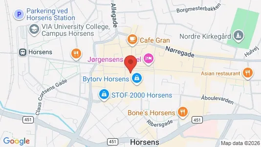 Kontorlokaler til leje i Horsens - Foto fra Google Street View