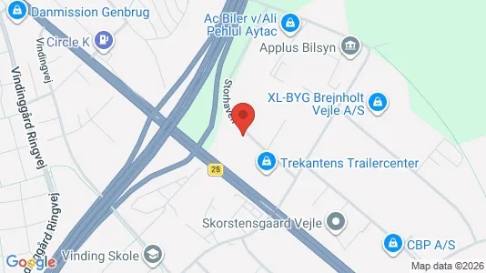 Kontorlokaler til leje i Vejle Centrum - Foto fra Google Street View