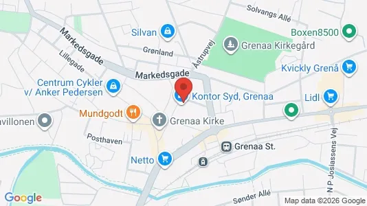 Kontorlokaler til leje i Grenaa - Foto fra Google Street View