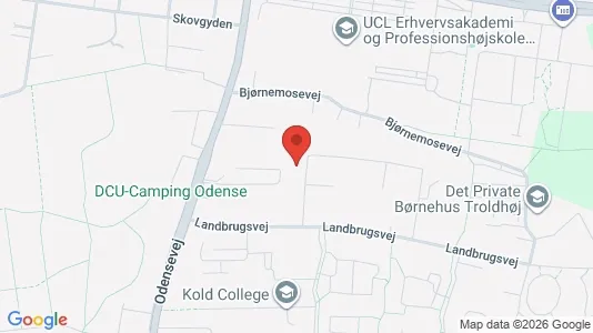 Kontorlokaler til leje i Odense S - kort over placeringen