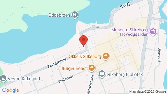 Kliniklokaler til leje i Silkeborg - kort over placeringen