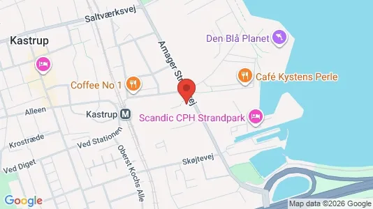 Kontorlokaler til leje i Kastrup - kort over placeringen
