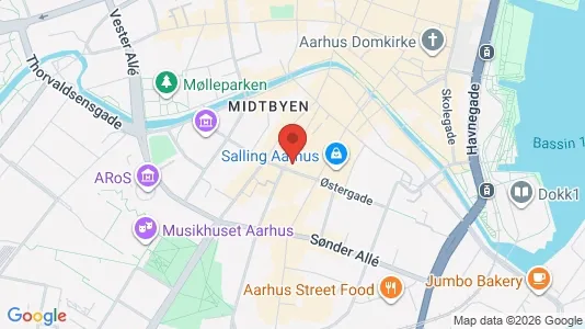Kontorlokaler til leje i Århus C - Foto fra Google Street View