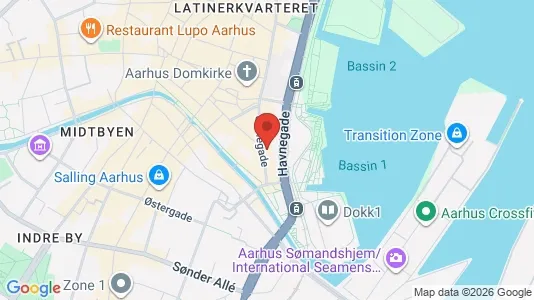 Kontorlokaler til leje i Århus C - Foto fra Google Street View