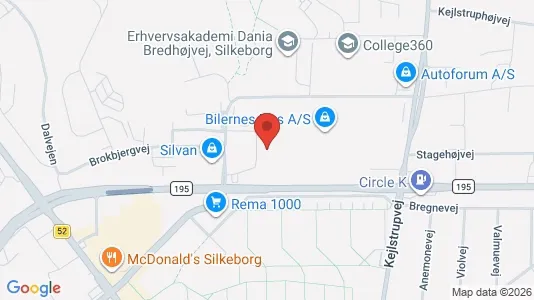 Kontorlokaler til leje i Silkeborg - Foto fra Google Street View