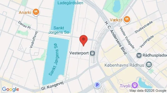 Kontorlokaler til leje i Vesterbro - Foto fra Google Street View