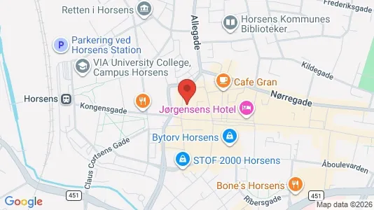 Kontorlokaler til leje i Horsens - Foto fra Google Street View