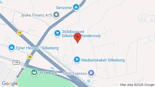 Kontorlokaler til leje i Silkeborg - Foto fra Google Street View