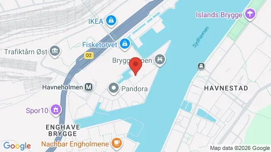 Kontorlokaler til leje i Vesterbro - kort over placeringen