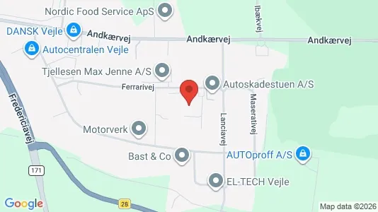 Kontorlokaler til leje i Vejle Centrum - Foto fra Google Street View