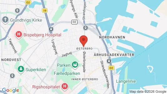 Butikslokaler til leje i Østerbro - Foto fra Google Street View