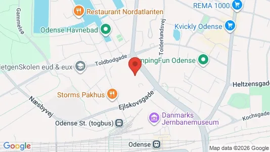 Kontorlokaler til leje i Odense C - Foto fra Google Street View
