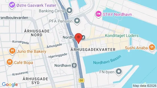 Kontorlokaler til leje i Nordhavn - Foto fra Google Street View