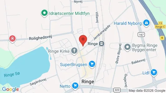 Kontorlokaler til leje i Ringe - Foto fra Google Street View