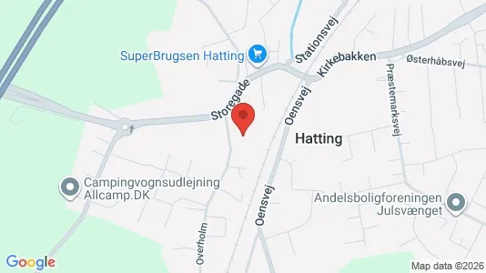 Kontorlokaler til leje i Horsens - kort over placeringen