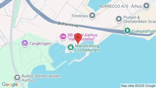 Kontorlokaler til leje i Århus C - kort over placeringen