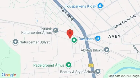 Kontorlokaler til leje i Åbyhøj - kort over placeringen