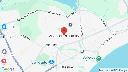 Lagerlokaler til leje i Risskov - kort over placeringen