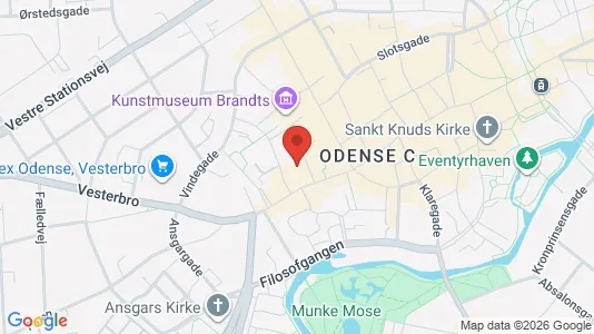 Kontorlokaler til leje i Odense C - Foto fra Google Street View
